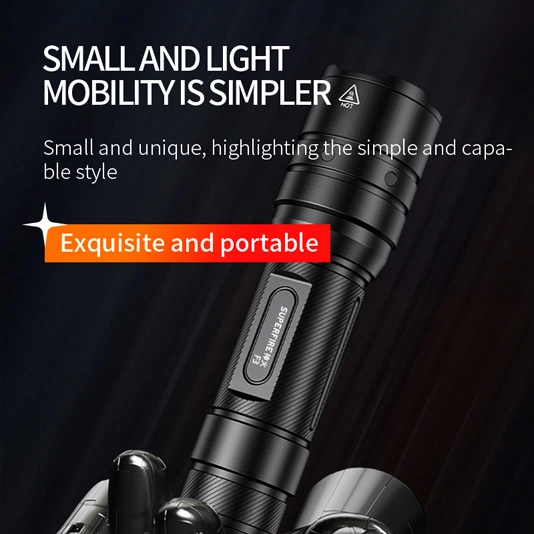 Superfire đèn pin chiến thuật có thể sạc lại 530 lumens F3