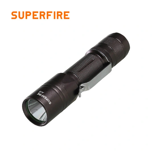 Superfire đèn pin chiến thuật có thể sạc lại A6 555 lumens mà cảnh sát sử dụng