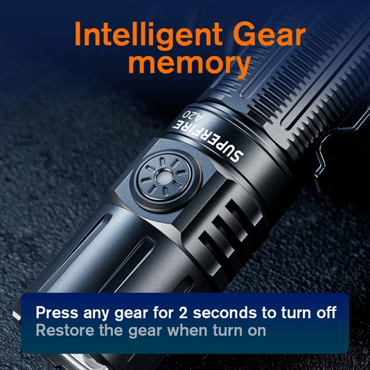 Đèn pin Led chiến thuật siêu sáng superfire A20 1700 lumens