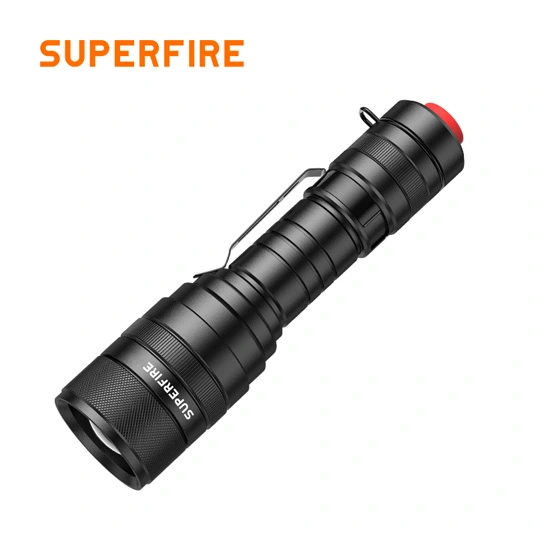 Đèn pin chiến thuật superfire F5 1100 lumens có thể thu phóng