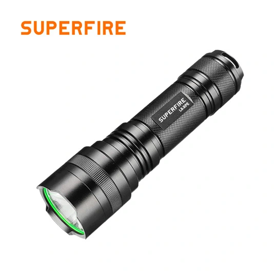 Đèn pin chiến thuật thực thi pháp luật superfire L6-XPE 300 lumens