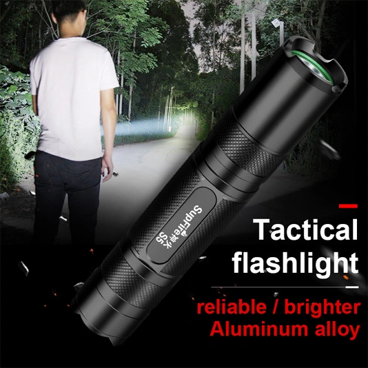 Superfire đèn pin chiến thuật mini sạc được S5-A 300 lumens