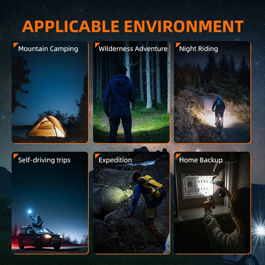 Đèn pin chiến thuật superfire V8-S 2000 lumens có thể sạc lại