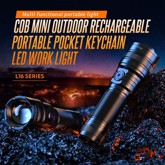 Superfire Đèn pin thu phóng dạng ống lồng sạc được L16-T/L16-X