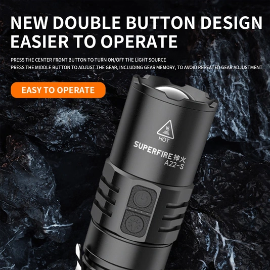 Đèn pin mắt Đại Bàng superfire A22-S ip43 chống nước có thể thu phóng