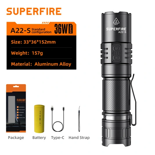Đèn pin mắt Đại Bàng superfire A22-S ip43 chống nước có thể thu phóng