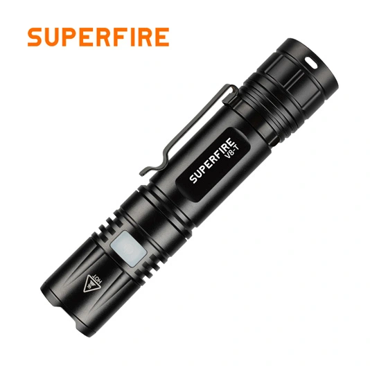 Superfire Đèn pin zoom bỏ túi V8-T đèn pin SOS