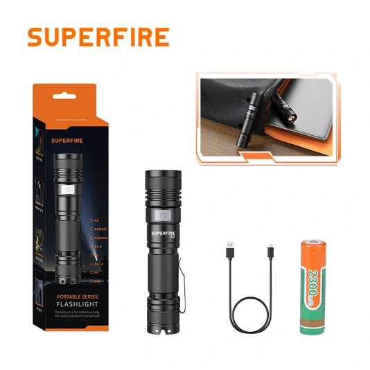 Đèn pin bỏ túi cỡ nhỏ superfire A2-P50 500 lumens