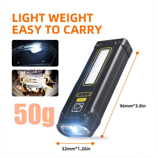 Superfire Đèn pin COB nam châm nhỏ ef01 470 lumens