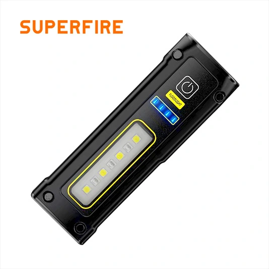Superfire Đèn pin COB nam châm nhỏ ef01 470 lumens