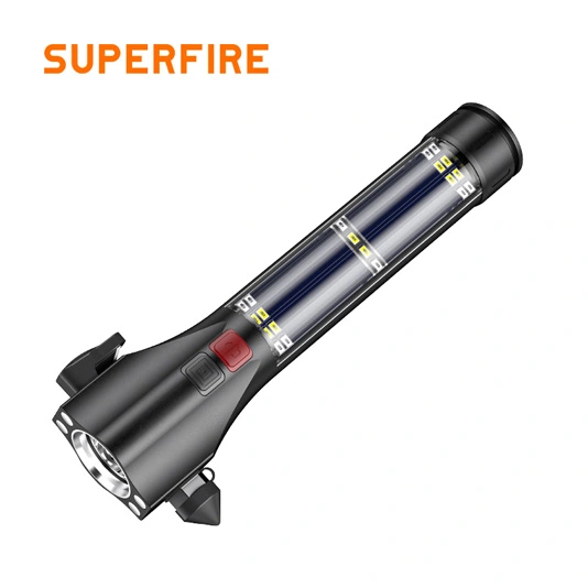 Superfire Đèn pin đa năng sạc năng lượng mặt trời D30