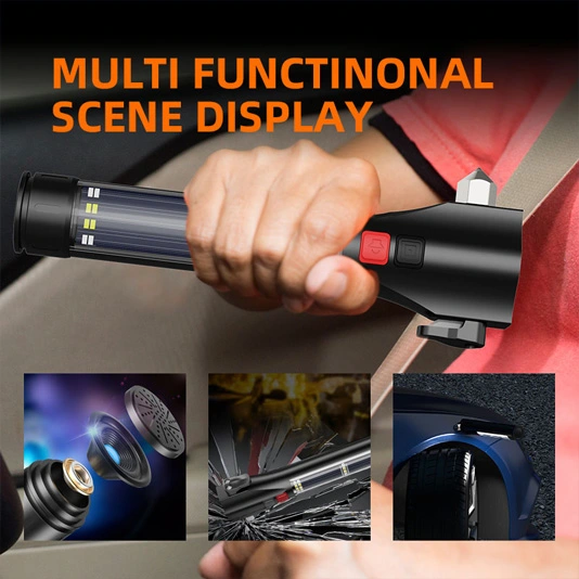 Superfire Đèn pin đa năng sạc năng lượng mặt trời D30