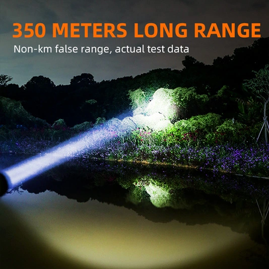 Superfire Đèn pin sạc dự phòng 36W R3-P90 2000 lumens