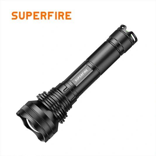 Superfire Đèn pin sạc LED có thể phóng to L3-P90 2700 lumens 36W