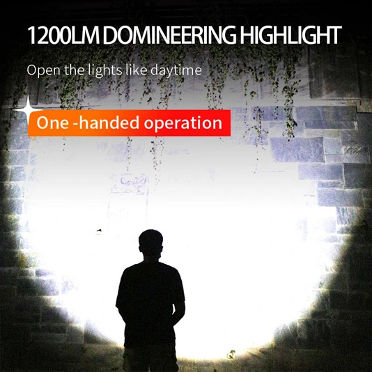 Superfire Đèn pin tầm xa công suất cao Y20 1200 lumens có thể sạc lại