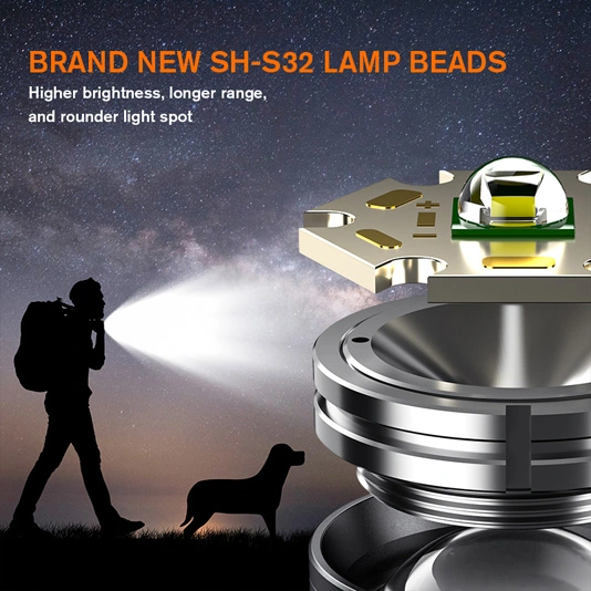 Đèn pin tầm xa superfire M19 có thể phóng to