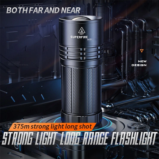 Đèn pin tầm xa superfire M19 có thể phóng to