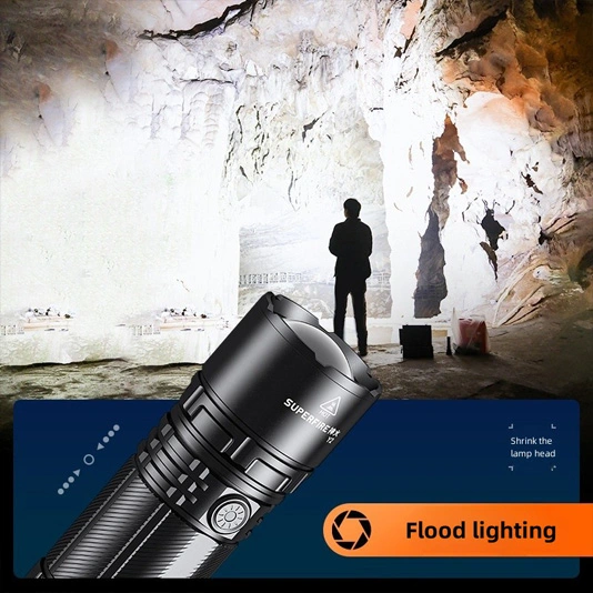 Superfire Đèn pin đường dài công suất cao Y2 1355 lumens có thể sạc lại