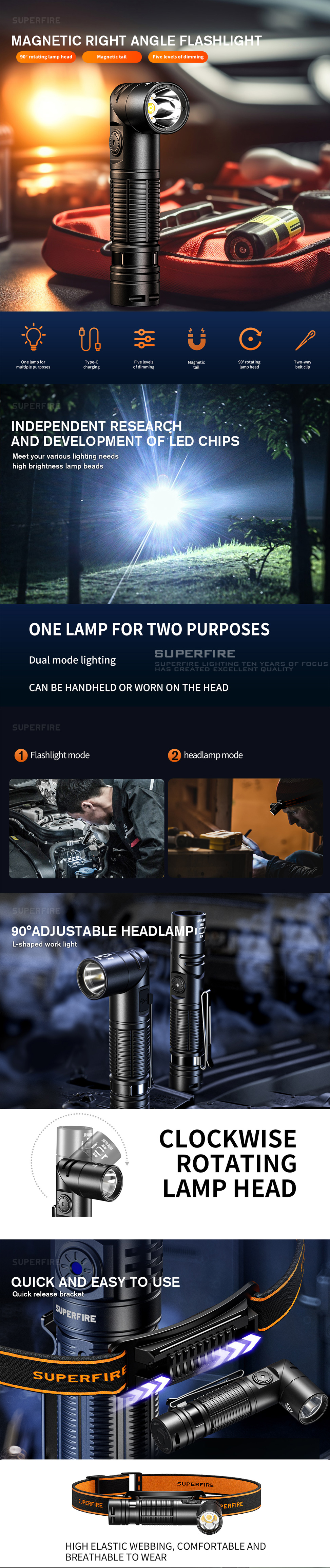 magnetic flashlight rechargeable magnetic flashlight rechargeable