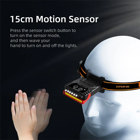 Đèn Nắp cảm biến superfire CL01