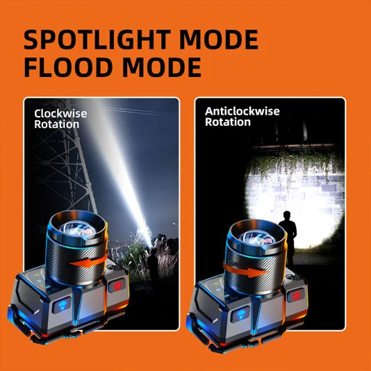 Đèn pha sạc siêu sáng superfire HL25