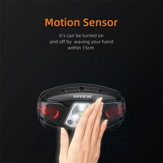 Đèn pha sạc superfire hl63