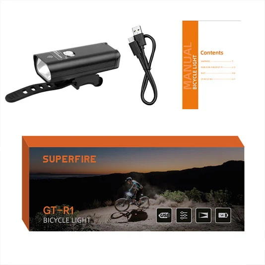 Đèn pha xe đạp superfire GT-R1