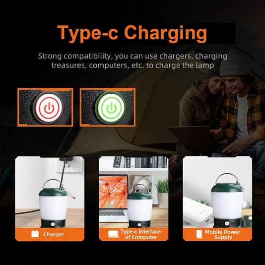 Đèn LED Cắm trại superfire T31 18650 USB