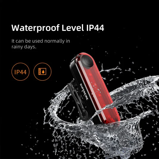 Đèn đuôi xe đạp superfire BTL01 sạc được