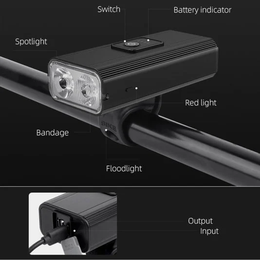 Đèn Xe Đạp công suất cao superfire GT-R3