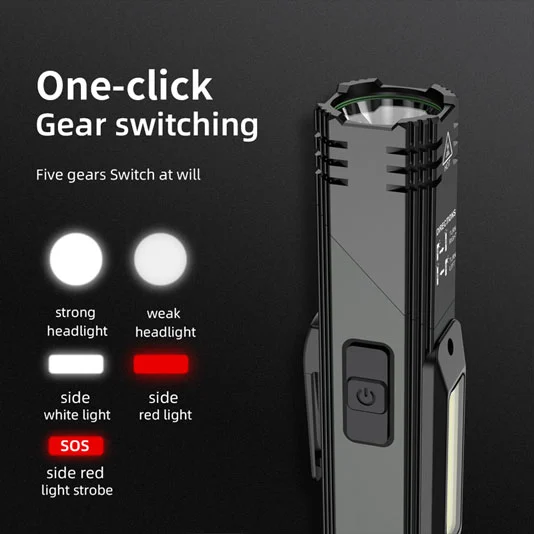 Đèn làm việc COB sạc được đa năng superfire G19 có đế từ tính