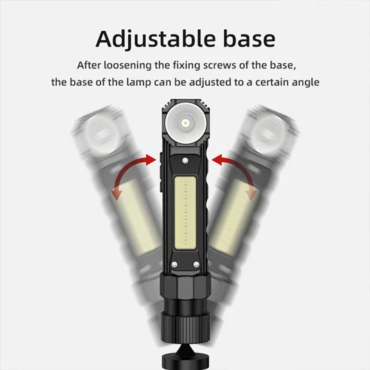 Đèn làm việc COB sạc được đa năng superfire G19 có đế từ tính