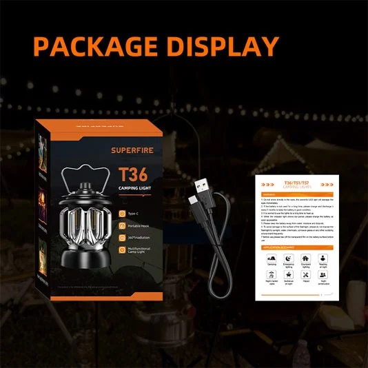 Đèn Cắm Trại Ngoài Trời superfire T36