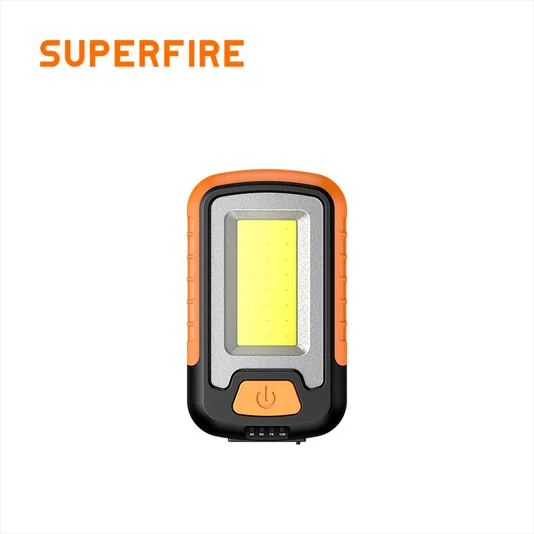 Superfire đèn LED làm việc cầm tay mini chống nước COB sạc được G21