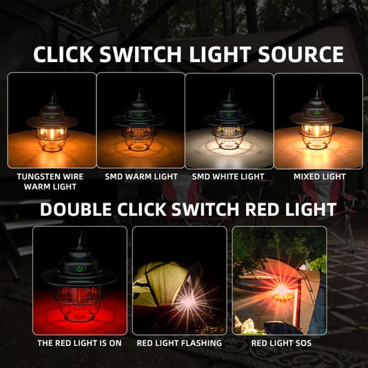 Đèn lồng cắm trại sạc USB superfire T57