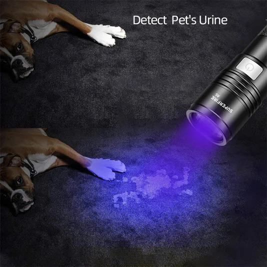 Superfire Đèn Pin Tia UV nhỏ cầm tay màu đen chống nước A5 395nm