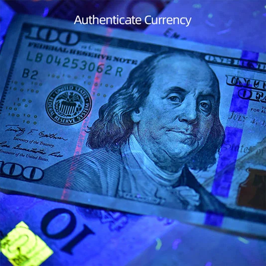 Superfire Đèn Pin Tia UV nhỏ cầm tay màu đen chống nước A5 395nm