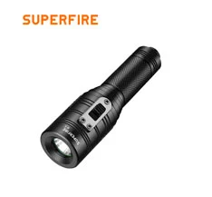 Superfire Đèn pin lặn chống nước sạc được mạnh mẽ D3