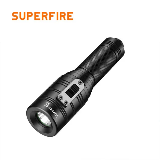 Superfire Đèn pin lặn chống nước sạc được mạnh mẽ D3