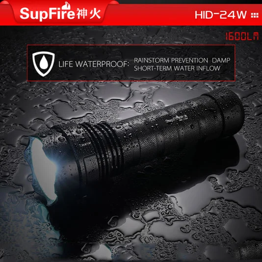 Đèn pin Xenon superfire HID 24W 1600 Lumen