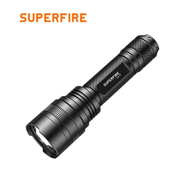 Đèn pin chiến thuật sạc lại được superfire C8-H 1200 lumens