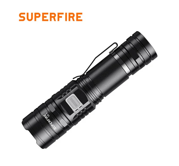 Đèn pin chiến thuật superfire V8-S 2000 lumens có thể sạc lại