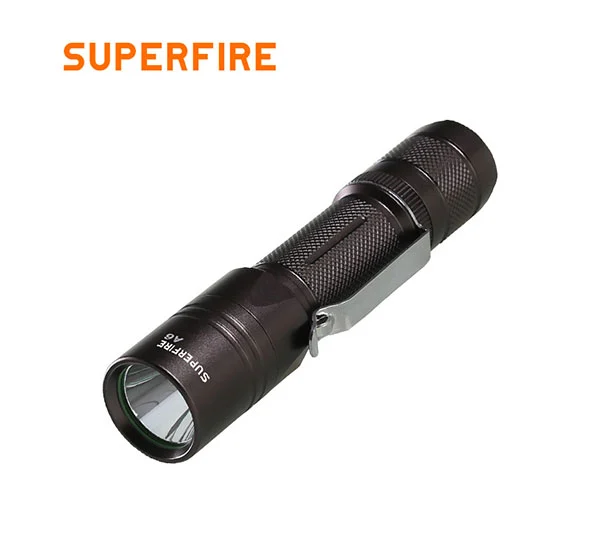 Superfire đèn pin chiến thuật có thể sạc lại A6 555 lumens mà cảnh sát sử dụng