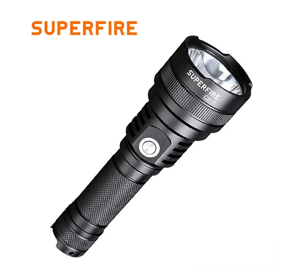 Superfire đèn pin chiến thuật mini sạc được C8-E 600 lumens