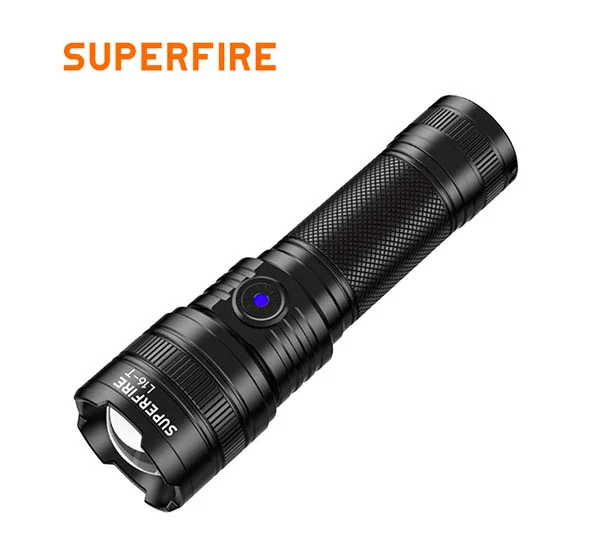 Superfire Đèn pin thu phóng dạng ống lồng sạc được L16-T/L16-X
