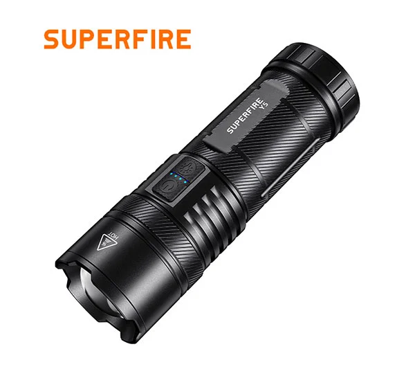 Đèn pin sạc superfire Y5 1200 lumens 20W kèm sạc dự phòng