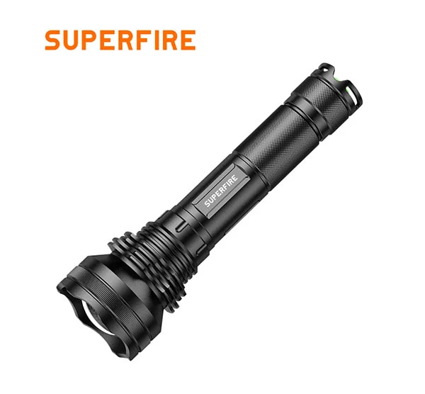 Superfire Đèn pin sạc LED có thể phóng to L3-P90 2700 lumens 36W