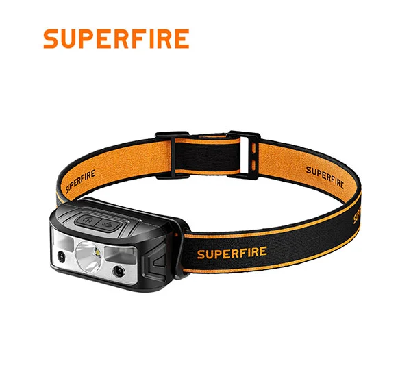 Đèn pha superfire HL05-K cảm biến nhẹ có thể sạc lại