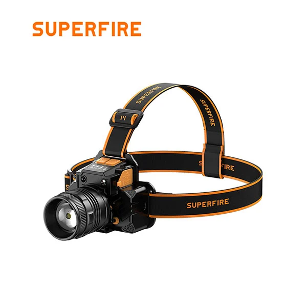 Đèn pha phóng đại superfire HL58 có thể sạc lại