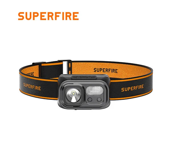 Superfire Đèn pha LED cảm biến sạc USB HL23/HL23-A/HL23-S